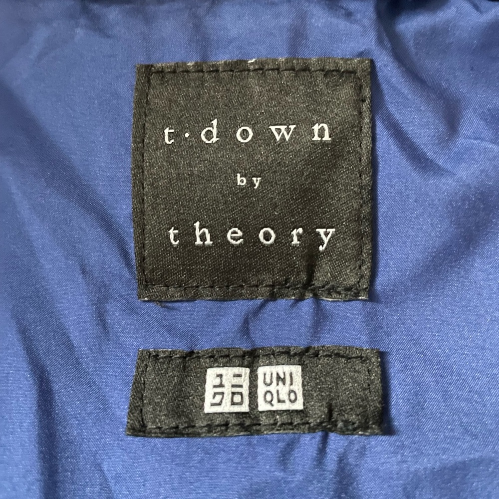 T-Down By Theory For Uniqlo Down Puffer Jacket Xs - image 6